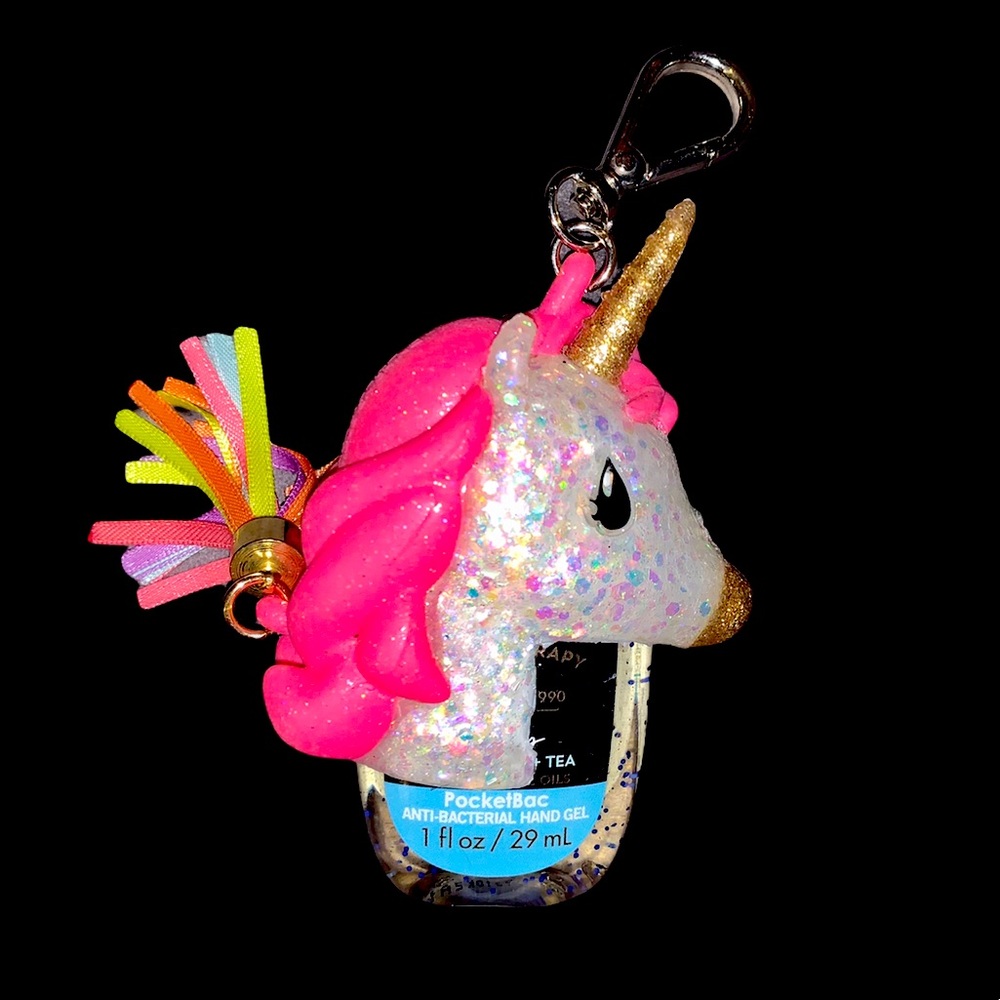 Unicorn 🦄 keychain and hand sanitizer holder